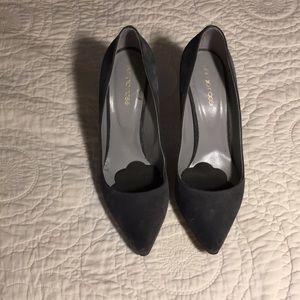 Gray suede heels. Sergio rossi. Size 38.5